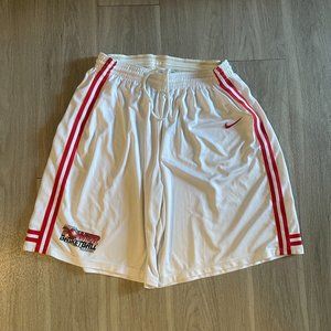 Vintage Nike Shorts NCAA Arizona Wildcats Basketball Red and White Men's XL